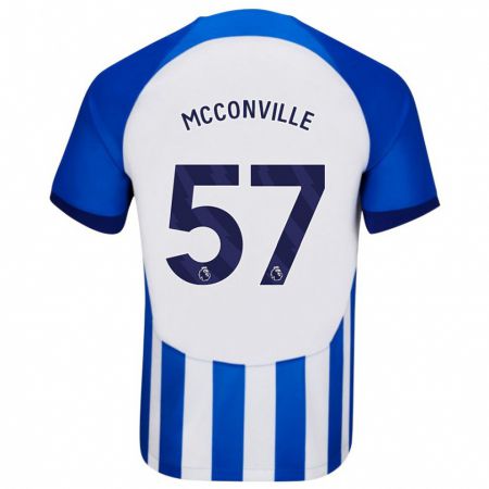 Kandiny Hombre Camiseta Ruairi Mcconville #57 Azul 1ª Equipación 2023/24 La Camisa