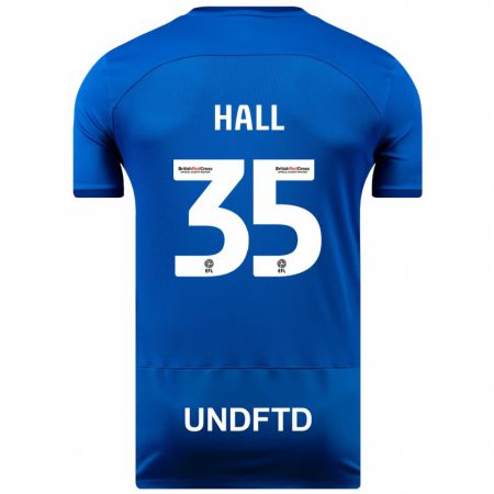 Kandiny Uomo Maglia George Hall #35 Blu Kit Gara Home 2023/24 Maglietta