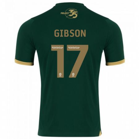 Kandiny Uomo Maglia Lewis Gibson #17 Verde Kit Gara Home 2023/24 Maglietta