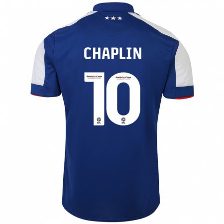 Kandiny Heren Conor Chaplin #10 Blauw Thuisshirt Thuistenue 2023/24 T-Shirt België