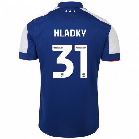 Kandiny Heren Vaclav Hladky #31 Blauw Thuisshirt Thuistenue 2023/24 T-Shirt België