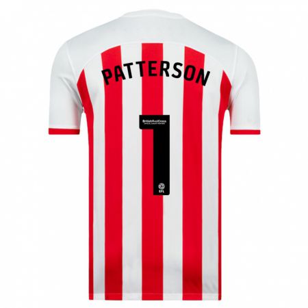 Kandiny Hombre Camiseta Anthony Patterson #1 Blanco 1ª Equipación 2023/24 La Camisa