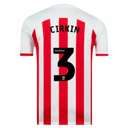 Kandiny Hombre Camiseta Dennis Cirkin #3 Blanco 1ª Equipación 2023/24 La Camisa