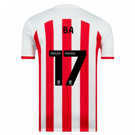 Kandiny Hombre Camiseta Abdoullah Ba #17 Blanco 1ª Equipación 2023/24 La Camisa