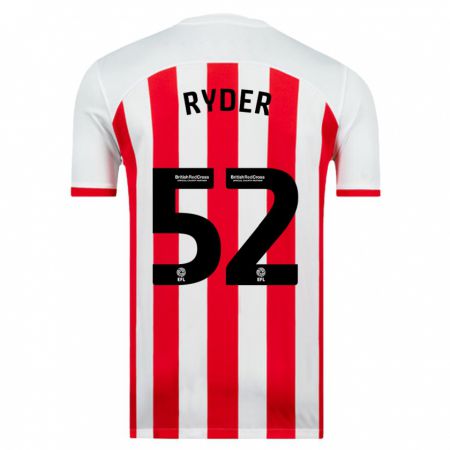 Kandiny Uomo Maglia Joe Ryder #52 Bianco Kit Gara Home 2023/24 Maglietta