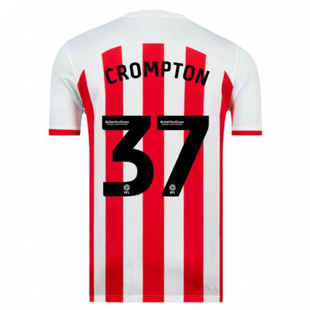 Kandiny Uomo Maglia Ben Crompton #37 Bianco Kit Gara Home 2023/24 Maglietta