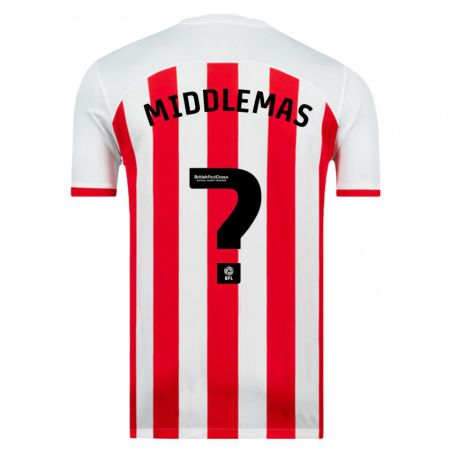 Kandiny Hombre Camiseta Ben Middlemas #0 Blanco 1ª Equipación 2023/24 La Camisa