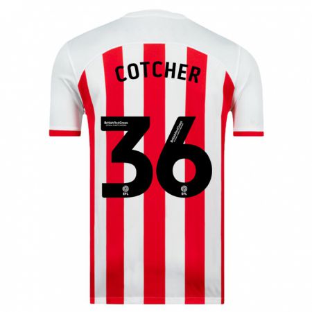 Kandiny Hombre Camiseta Mason Cotcher #36 Blanco 1ª Equipación 2023/24 La Camisa