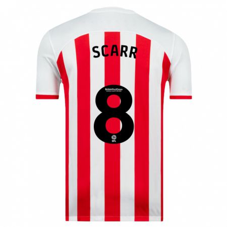 Kandiny Hombre Camiseta Emily Scarr #8 Blanco 1ª Equipación 2023/24 La Camisa