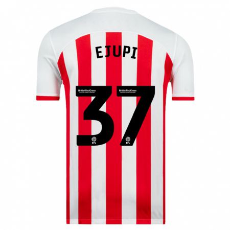 Kandiny Hombre Camiseta Elizabeta Ejupi #37 Blanco 1ª Equipación 2023/24 La Camisa