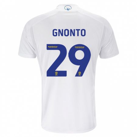 Kandiny Heren Wilfried Gnonto #29 Wit Thuisshirt Thuistenue 2023/24 T-Shirt België