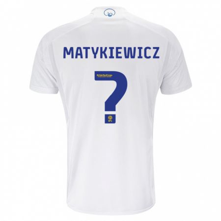 Kandiny Uomo Maglia Luke Matykiewicz #0 Bianco Kit Gara Home 2023/24 Maglietta