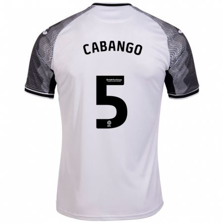 Kandiny Uomo Maglia Ben Cabango #5 Bianco Kit Gara Home 2023/24 Maglietta