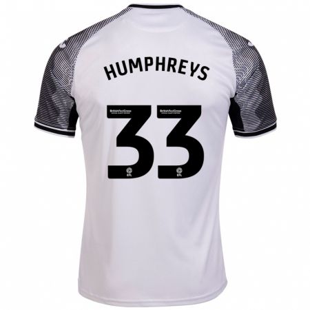 Kandiny Heren Bashir Humphreys #33 Wit Thuisshirt Thuistenue 2023/24 T-Shirt België