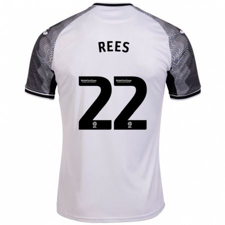 Kandiny Herren Nia Rees #22 Weiß Heimtrikot Trikot 2023/24 T-Shirt Österreich