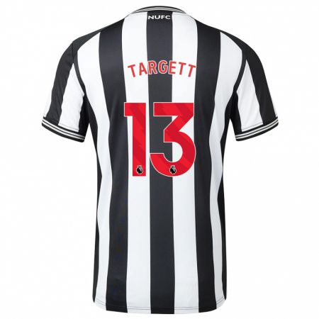 Kandiny Heren Matt Targett #13 Zwart Wit Thuisshirt Thuistenue 2023/24 T-Shirt België