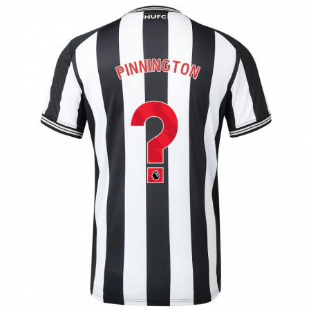 Kandiny Uomo Maglia Sam Pinnington #0 Nero Bianco Kit Gara Home 2023/24 Maglietta