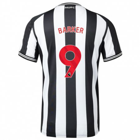 Kandiny Uomo Maglia Katie Barker #9 Nero Bianco Kit Gara Home 2023/24 Maglietta