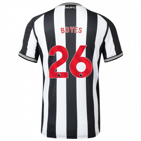 Kandiny Uomo Maglia Grace Boyes #26 Nero Bianco Kit Gara Home 2023/24 Maglietta