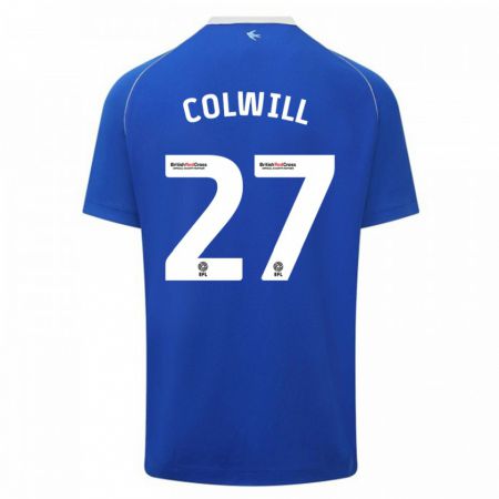 Kandiny Herren Rubin Colwill #27 Blau Heimtrikot Trikot 2023/24 T-Shirt Österreich