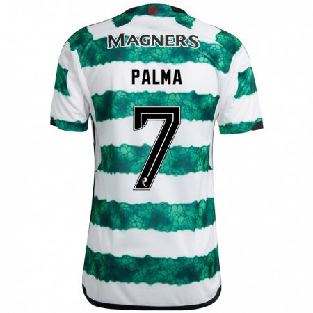 Kandiny Uomo Maglia Luis Palma #7 Verde Kit Gara Home 2023/24 Maglietta