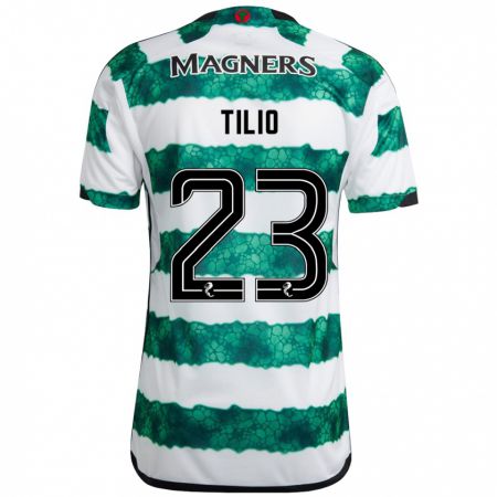 Kandiny Uomo Maglia Marco Tilio #23 Verde Kit Gara Home 2023/24 Maglietta