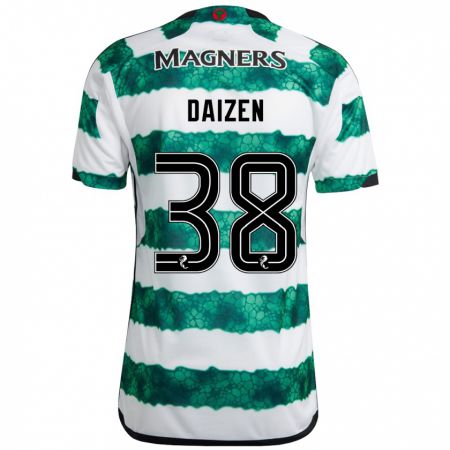 Kandiny Uomo Maglia Daizen Maeda #38 Verde Kit Gara Home 2023/24 Maglietta