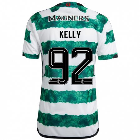 Kandiny Uomo Maglia Daniel Kelly #92 Verde Kit Gara Home 2023/24 Maglietta