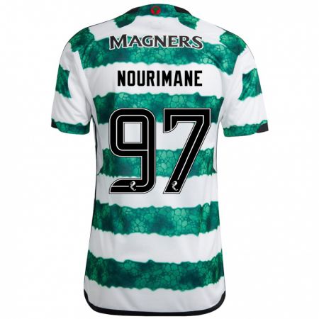 Kandiny Hombre Camiseta Addi Nourimane #97 Verde 1ª Equipación 2023/24 La Camisa México