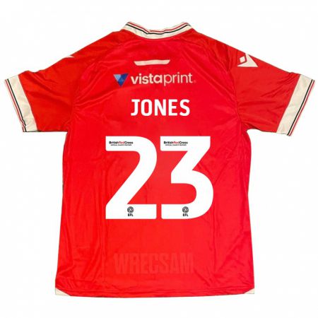 Kandiny Heren Ruby Jones #23 Rood Thuisshirt Thuistenue 2023/24 T-Shirt België