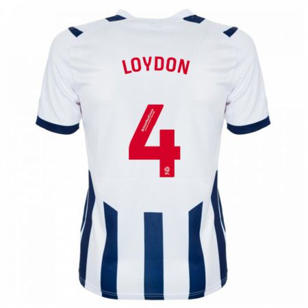 Kandiny Heren Abi Loydon #4 Wit Thuisshirt Thuistenue 2023/24 T-Shirt België