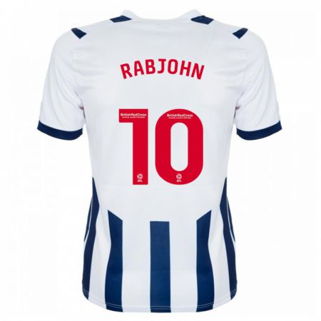 Kandiny Uomo Maglia Olivia Rabjohn #10 Bianco Kit Gara Home 2023/24 Maglietta