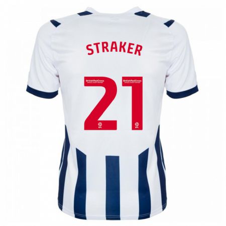 Kandiny Uomo Maglia Jannelle Straker #21 Bianco Kit Gara Home 2023/24 Maglietta