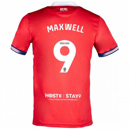 Kandiny Heren Armani Maxwell #9 Rood Thuisshirt Thuistenue 2023/24 T-Shirt België