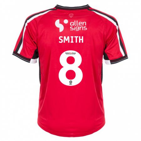 Kandiny Uomo Maglia Alistair Smith #8 Rosso Kit Gara Home 2023/24 Maglietta