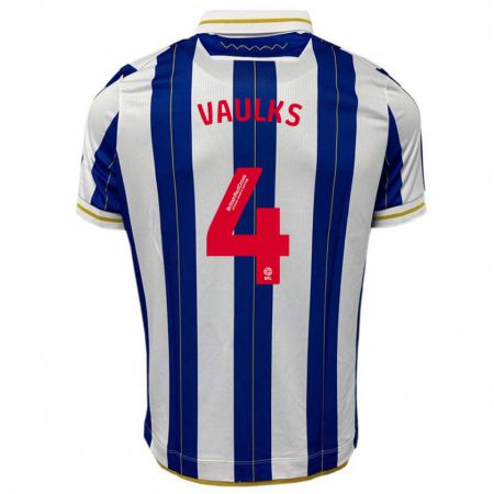 Kandiny Hombre Camiseta Will Vaulks #4 Azul Blanco 1ª Equipación 2023/24 La Camisa