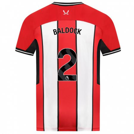 Kandiny Hombre Camiseta George Baldock #2 Rojo 1ª Equipación 2023/24 La Camisa