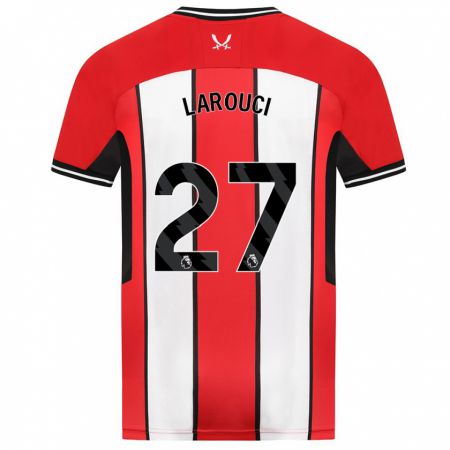 Kandiny Hombre Camiseta Yasser Larouci #27 Rojo 1ª Equipación 2023/24 La Camisa