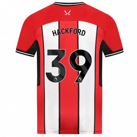 Kandiny Hombre Camiseta Antwoine Hackford #39 Rojo 1ª Equipación 2023/24 La Camisa