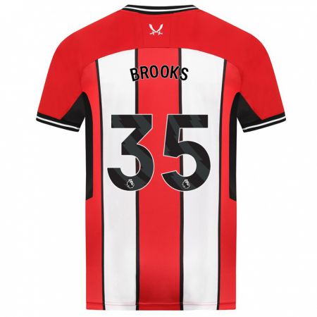 Kandiny Herren Andre Brooks #35 Rot Heimtrikot Trikot 2023/24 T-Shirt Österreich