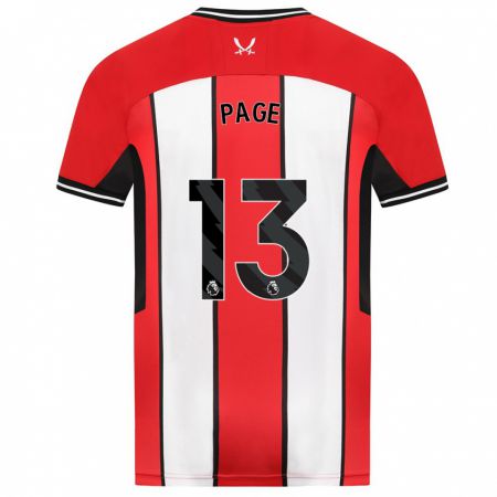 Kandiny Hombre Camiseta Olivia Jane Page #13 Rojo 1ª Equipación 2023/24 La Camisa