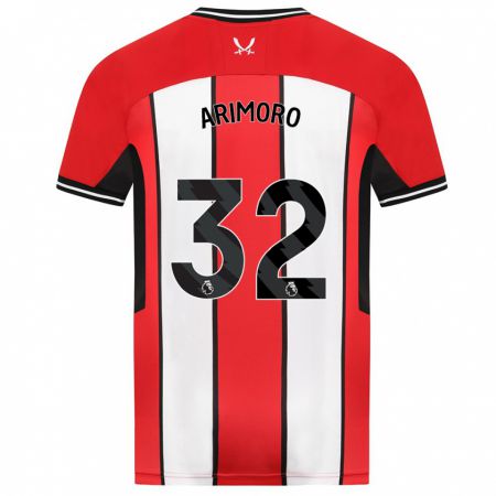 Kandiny Hombre Camiseta Juliet Khinde Adebowale-Arimoro #32 Rojo 1ª Equipación 2023/24 La Camisa