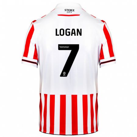 Kandiny Uomo Maglia Heidi Logan #7 Rosso Bianco Kit Gara Home 2023/24 Maglietta