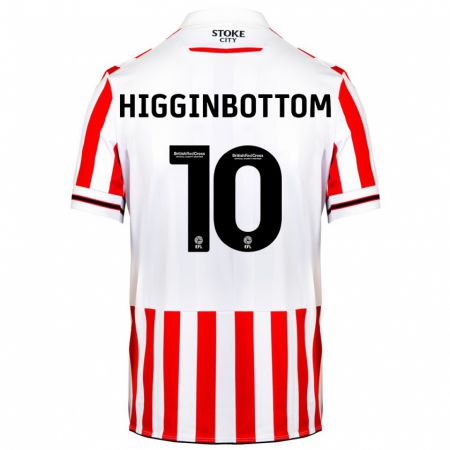 Kandiny Hombre Camiseta Alice Higginbottom #10 Rojo Blanco 1ª Equipación 2023/24 La Camisa