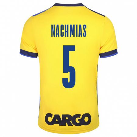 Kandiny Hombre Camiseta Idan Nachmias #5 Amarillo 1ª Equipación 2023/24 La Camisa