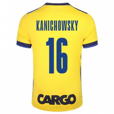 Kandiny Hombre Camiseta Gabi Kanichowsky #16 Amarillo 1ª Equipación 2023/24 La Camisa