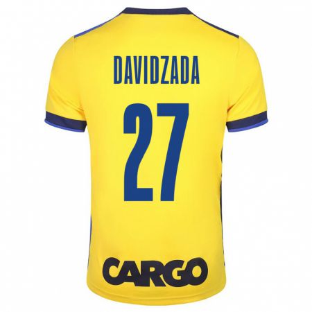 Kandiny Uomo Maglia Ofir Davidzada #27 Giallo Kit Gara Home 2023/24 Maglietta