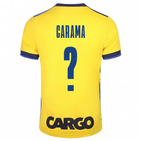 Kandiny Hombre Camiseta Ben Garama #0 Amarillo 1ª Equipación 2023/24 La Camisa