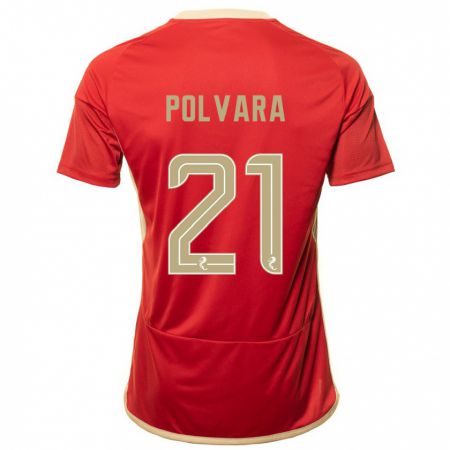 Kandiny Heren Dante Polvara #21 Rood Thuisshirt Thuistenue 2023/24 T-Shirt België