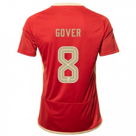 Kandiny Uomo Maglia Chloe Gover #8 Rosso Kit Gara Home 2023/24 Maglietta